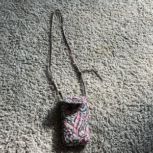 vera bradley phone/money pouch with string